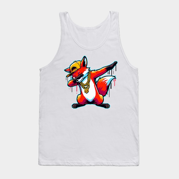 Fox Dabbing Fox Funny Animal Foxes Lover Boys Girls Kids Men Tank Top by Africanob